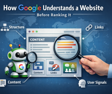 how Google understands a website before ranking it